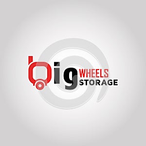 Big wheels vector logo design