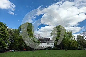 Big, white, beautiful house