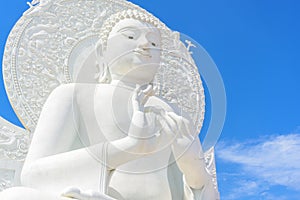 Big White Buddha image.