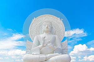 Big White Buddha image.