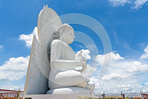 Big White Buddha image in Saraburi, Thailand.