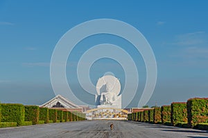 Big White Buddha image in Saraburi, Thailand.