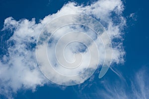 Big white cloud against sky