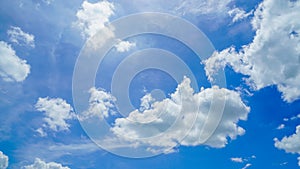 big white clouds on the blue sky, Nimbostratus clouds, an altostratus cloud