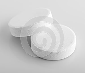 Big white medical pill medicine