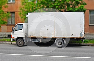 Big white old van