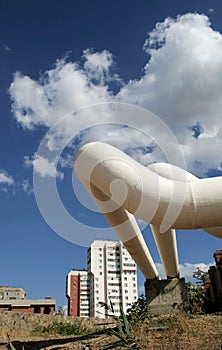 Big white pipe