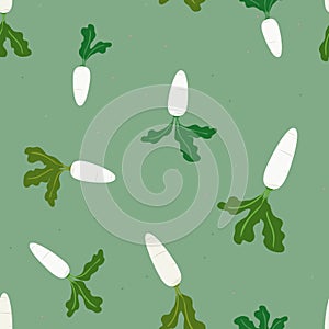 White radish background