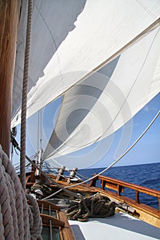 Big white sail