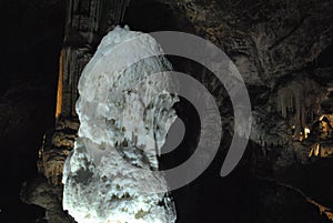 Big white stalagmite