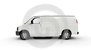 Big White Van - Side View