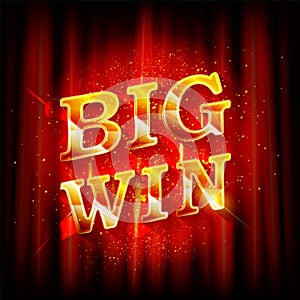 Big Win banner for online casino