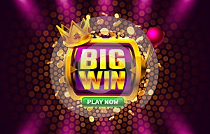 Big Win casino coin, cash machine play now.