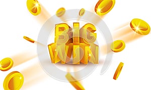 Big win Casino Luxury vip invitation with confetti Celebration party Gambling banner