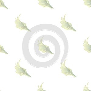 Big wing pattern seamless vector