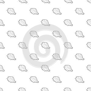 Big wing pattern vector seamless