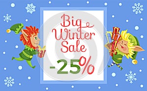 Big Winter Sale 25 Percent Off, Xmas Offering