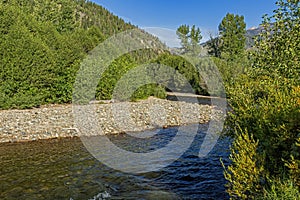 Big Wood River Flowing Through North Fork Campground