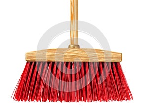 Big wooden broom