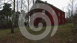 Big Wooden Red House