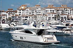 Big Yachts in Puerto Banus Harbour photo