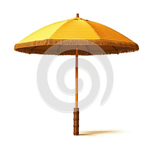 Big yellow beach umbrella