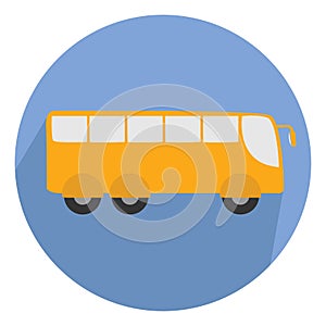 Big yellow bus, icon