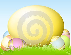 Big Yellow Easter Egg