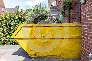 Big Yellow rubbish skip