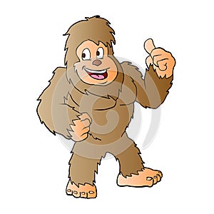Bigfoot cartoon illustration photo