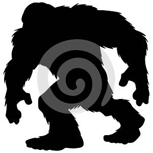 Bigfoot Mascot Silhouette