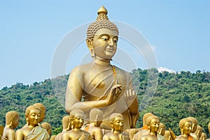 Biggest Golden Buddha at Buddha Memorial park