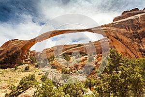 The biggest Landscape Arch in Arches National Park, Utah