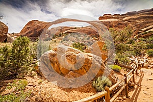 The biggest Landscape Arch in Arches National Park, Utah