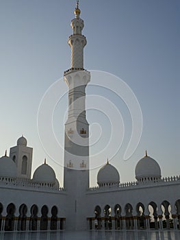 The biggest mosque of the world. Abu Dhabi. United Arab Emirates.