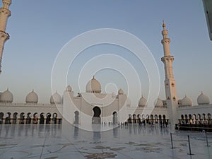 The biggest mosque of the world. Abu Dhabi. United Arab Emirates.