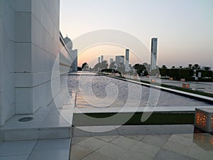 The biggest mosque of the world. Abu Dhabi. United Arab Emirates.