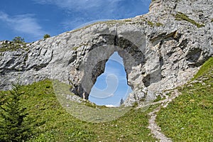 Biggest rocky window, Ohniste, Low Tatras mountains, Slovakia