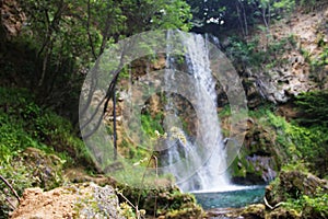 Biggest waterfall in Serbia, called `Veliki Buk`, near Despotovac city, Eastern Serbia photo