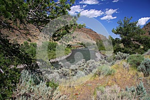 Bighorn mountains and river