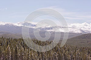 Bighorn Mountains in Wyoming USA