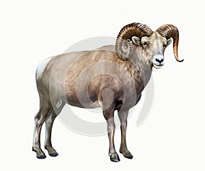 The bighorn sheep Ovis canadensis