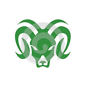 Bighorn Sheep Ram Head Front Icon