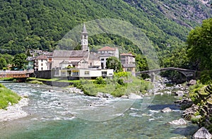 Bignasco village, Ticino, Switzerland