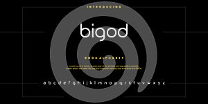 bigod font alphabet vector illustrations photo