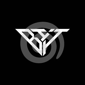 BII letter logo creative design with vector graphic,