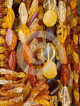 Bijouterie from amber