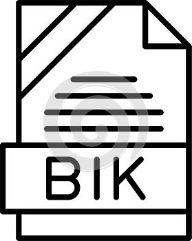 BIK Outline Vector Icon