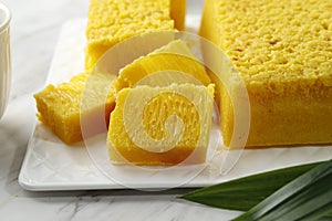 Bika Ambon, Honeycomb Cake with Yellow Color, Oleh Oleh from Medan