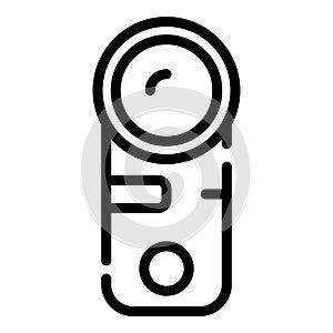 Bike action camera icon, outline style
